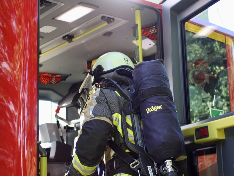 FW Hünxe: Müllbrand an Neujahr - Foto: presseportal.de