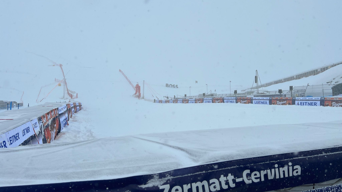 Die erste Matterhorn-Abfahrt der Frauen musste abgesagt werden. - Foto: Manuel Schwarz/dpa