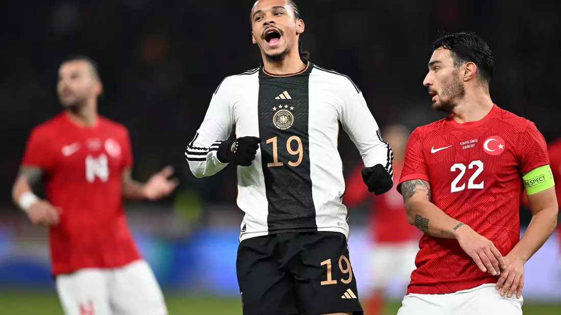 Leroy Sané nach einer vergebenen Chance. - Bild: Robert Michael/dpa