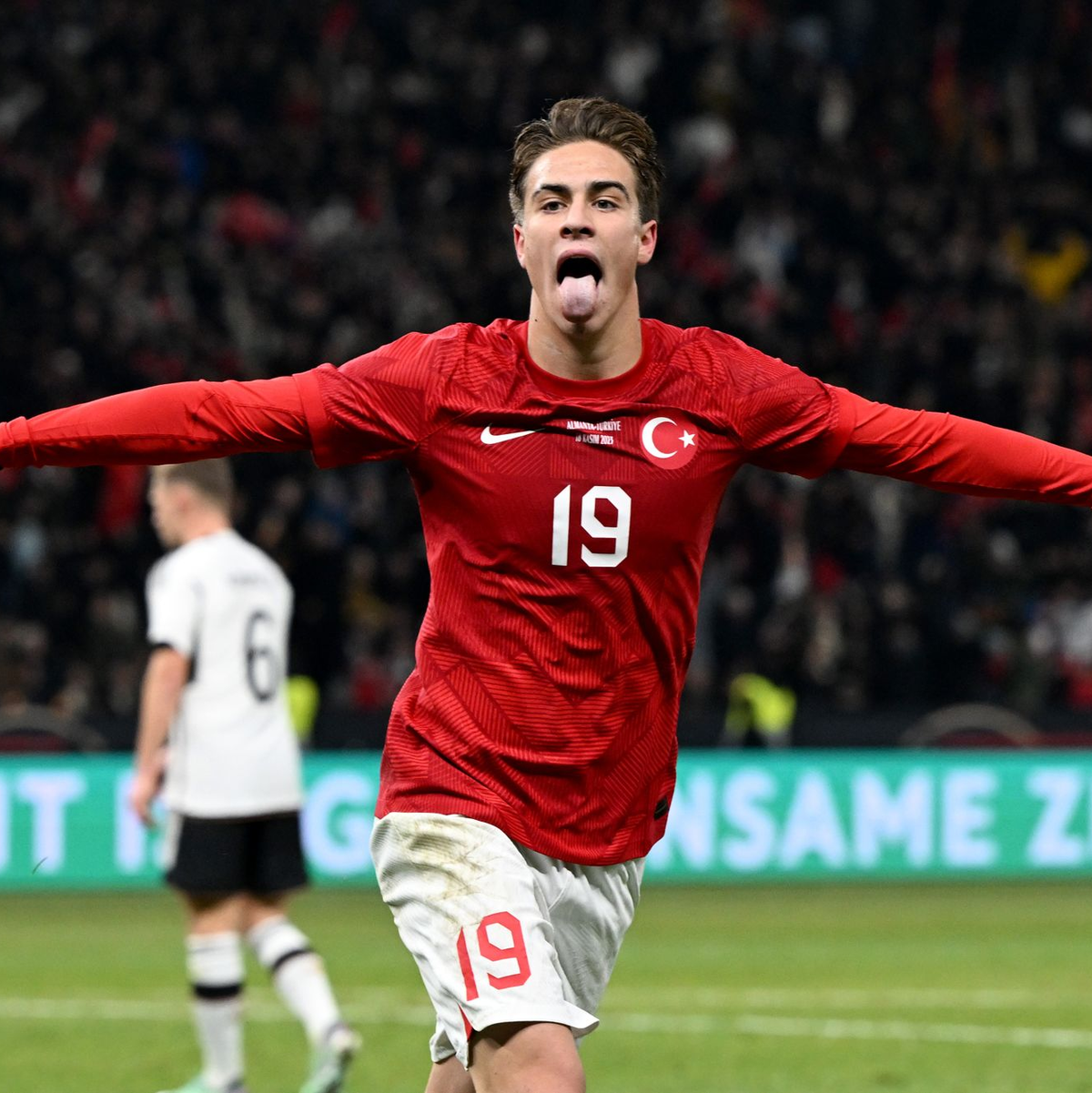Der in Regensburg geborene Kenan Yildiz sorgte vor der Pause für die türkische Führung. - Foto: Federico Gambarini/dpa