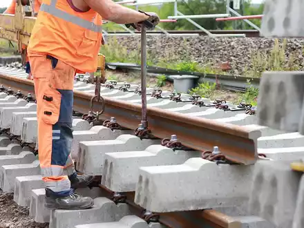 Bauarbeiten an einer Gleisanlage (Archiv) - Foto: über dts Nachrichtenagentur