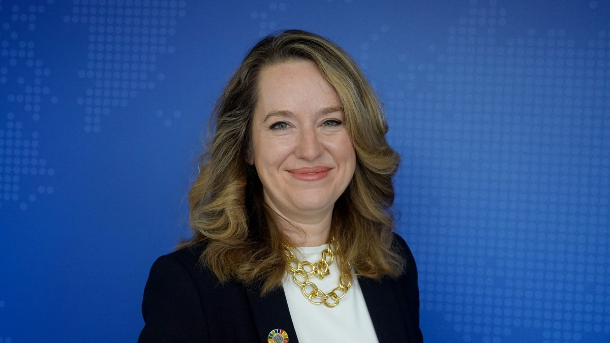 Die neue Chefin der UN-Organisation für Migration (IOM), Amy Pope, besucht Berlin. - Foto: Christiane Oelrich/dpa