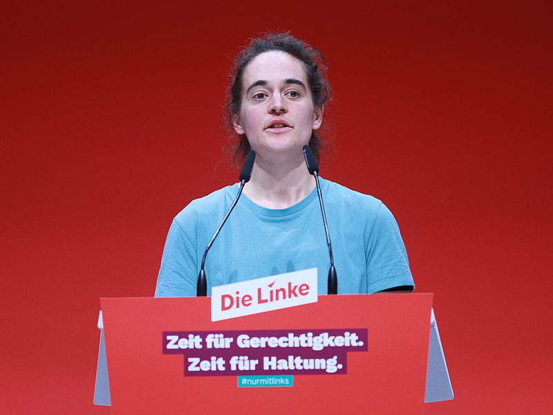Carola Rackete beim Linken-Parteitag im November 2023 in Augsburg - Foto: über dts Nachrichtenagentur