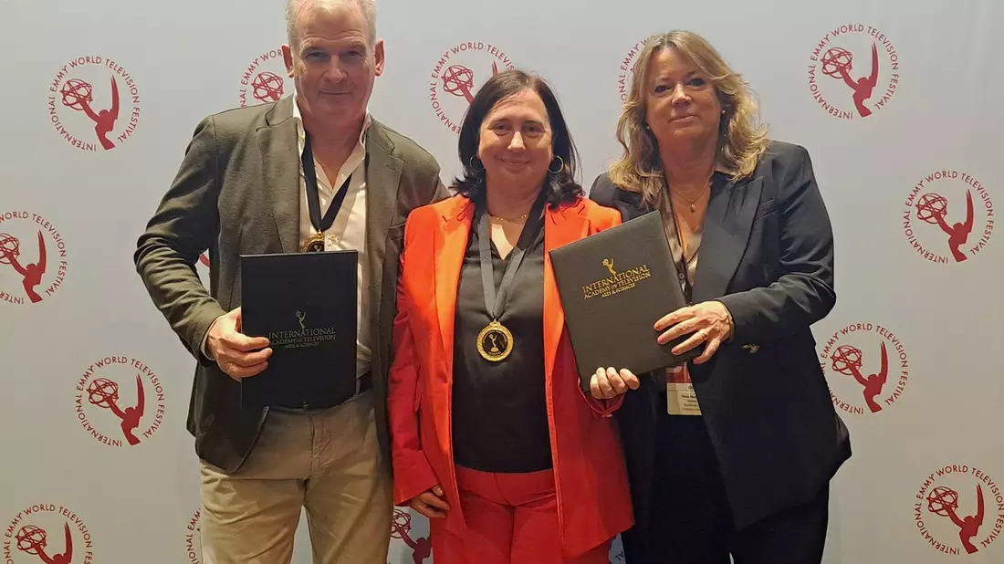 Triff Anne Frank (KiKA/hr) nominiert / KiKA/hr-Delegation in New York - Bild: presseportal.de