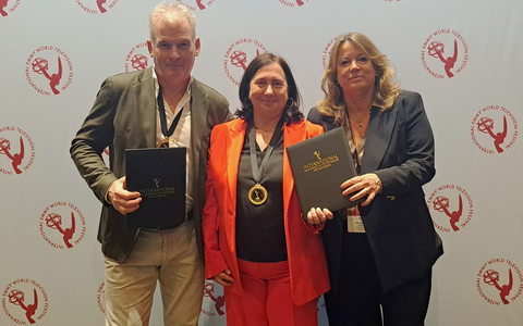 Triff Anne Frank (KiKA/hr) nominiert / KiKA/hr-Delegation in New York - Foto: presseportal.de