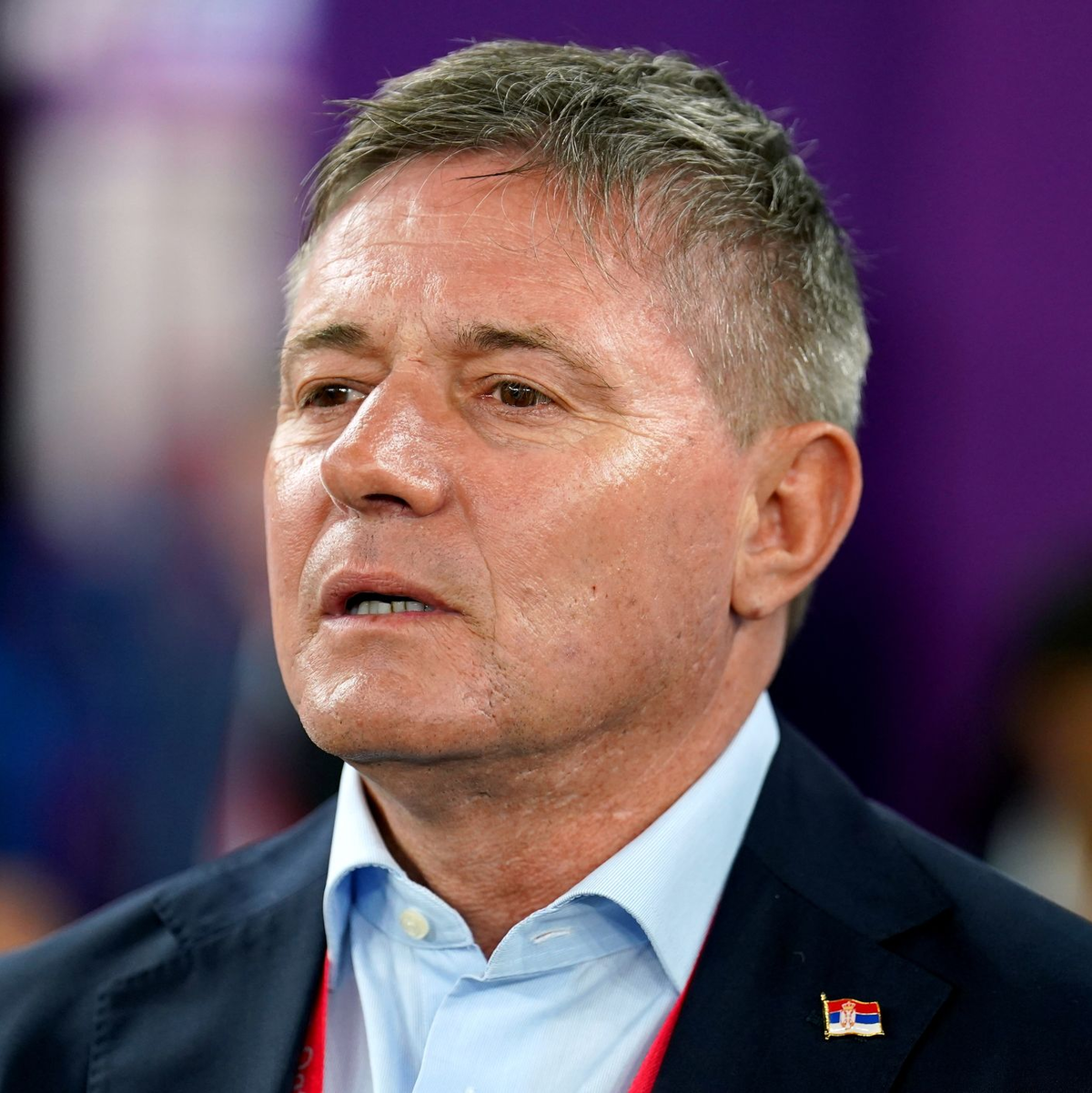 Der Trainer der serbischen Fußball-Nationalmannschaft: Dragan Stojkovic. - Foto: Mike Egerton/PA Wire/dpa
