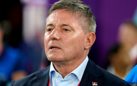 Der Trainer der serbischen Fußball-Nationalmannschaft: Dragan Stojkovic. - Foto: Mike Egerton/PA Wire/dpa Der Trainer der serbischen Fußball-Nationalmannschaft: Dragan Stojkovic. - Foto: Mike Egerton/PA Wire/dpa