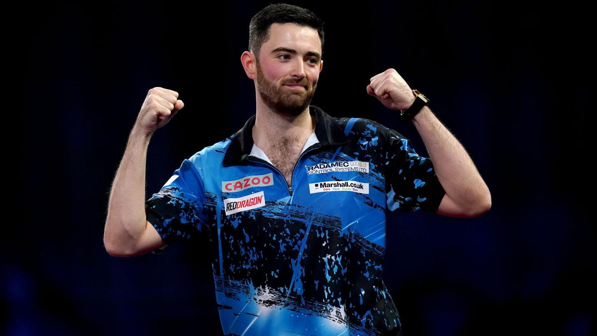 Beim Grand Slam in Wolverhampton war er erfolgreich: Luke Humphries. - Foto: John Walton/PA Wire/dpa