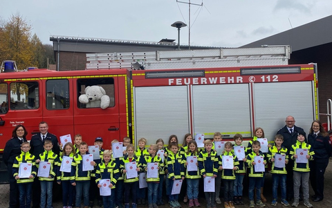 FW Lügde: Lügder Löschbande absolviert erfolgreich die Kinderflamme 1 und 2 - Foto: presseportal.de