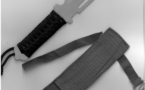 BPOL NRW: Bundespolizei stellt Verurteilten mit Kampfmesser - Foto: presseportal.de