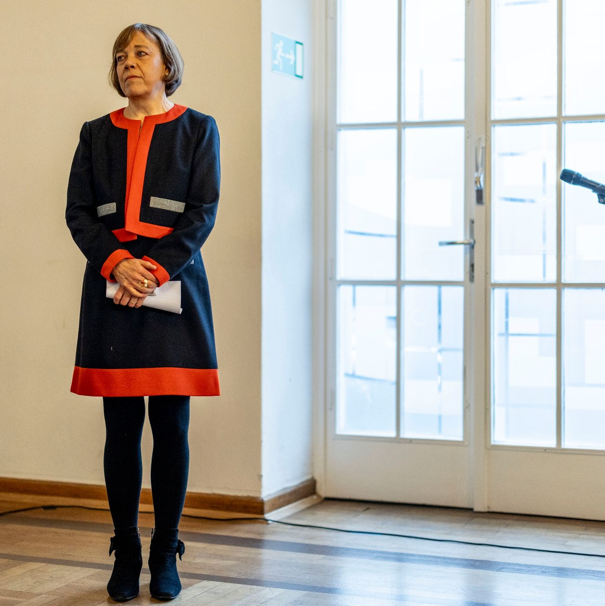 «Für die Menschen, die hier an der Arbeit sind, stehe ich. Ihnen will ich nicht mit Schlagzeilen durch einen Verbleib im Amt schaden»: Annette Kurschus. - Foto: Christoph Reichwein/dpa