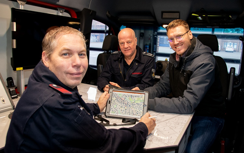 FF Goch: Digitale Tablets unterstützen bei Einsätzen - Foto: presseportal.de