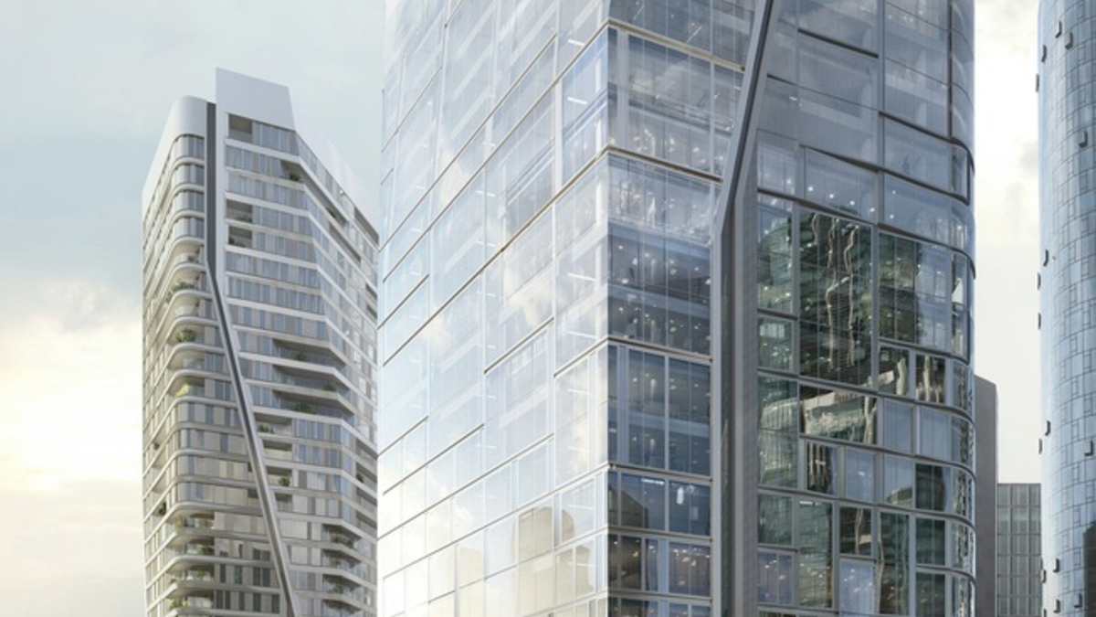 Baker McKenzie hat als erster Mieter den Büroturm Aqua (T4) von Union Investment im Quartier FOUR Frankfurt bezogen / 320 Mitarbeiter im 16. bis 23. OG / Fokus auf Nachhaltigkeit und Arbeitsplatzkonzepte - Foto: presseportal.de