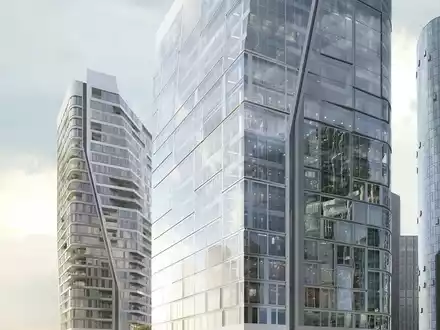 Baker McKenzie hat als erster Mieter den Büroturm Aqua (T4) von Union Investment im Quartier FOUR Frankfurt bezogen / 320 Mitarbeiter im 16. bis 23. OG / Fokus auf Nachhaltigkeit und Arbeitsplatzkonzepte - Foto: presseportal.de