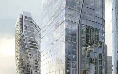 Baker McKenzie hat als erster Mieter den Büroturm Aqua (T4) von Union Investment im Quartier FOUR Frankfurt bezogen / 320 Mitarbeiter im 16. bis 23. OG / Fokus auf Nachhaltigkeit und Arbeitsplatzkonzepte - Foto: presseportal.de