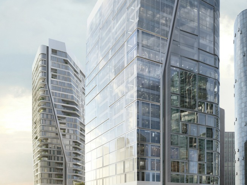 Baker McKenzie hat als erster Mieter den Büroturm Aqua (T4) von Union Investment im Quartier FOUR Frankfurt bezogen / 320 Mitarbeiter im 16. bis 23. OG / Fokus auf Nachhaltigkeit und Arbeitsplatzkonzepte - Foto: presseportal.de