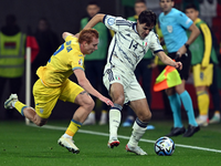 Italien und Federico Chiesa (r) reichte ein 0:0 gegen die Ukraine zur EM-Qualifikation. - Foto: Federico Gambarini/dpa