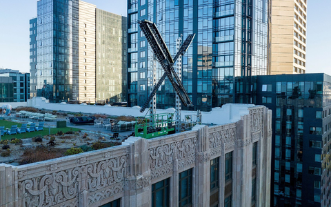 Das Hauptquartier von X in San Francisco. - Foto: Noah Berger/AP/dpa