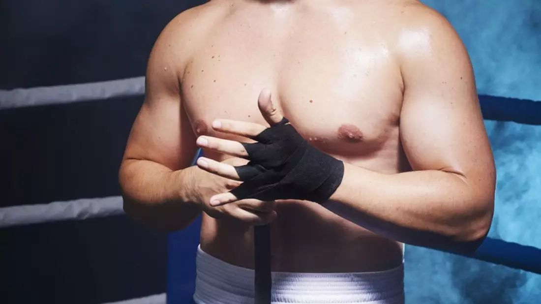 Schlagabtausch der Sixpacks: TheGeneticOne steigt bei The Great Fight Night gegen The Franklin in den Ring - Bild: © Joyn/Marc Rehbeck Dieses Bild darf honorarfrei für redaktionelle Zwecke und nur im Rahmen der Berichterstattung zu The Great Fight Night verwendet werden. Verwendung nur mit vollständigem Copyrightvermerk. Das Foto darf nicht verändert, bearbeitet und