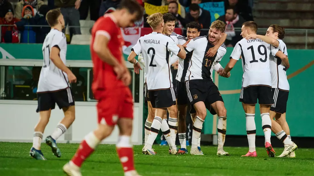 Die deutsche U21 setzte sich nach Rückstand noch mit 3:1 gegen Polen durch. - Bild: Bernd Thissen/dpa