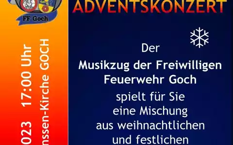 FF Goch: Adventskonzert der Feuerwehrkapelle - Foto: presseportal.de