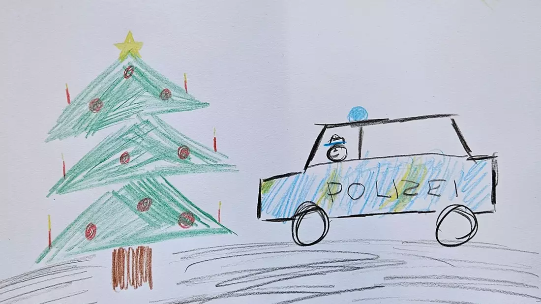 POL-DN: An die Stifte fertig los - Die Polizei Düren lädt alle Kinder dazu ein, am Weihnachts-Malwettbewerb teilzunehmen. - Bild: presseportal.de