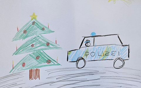 POL-DN: An die Stifte fertig los - Die Polizei Düren lädt alle Kinder dazu ein, am Weihnachts-Malwettbewerb teilzunehmen. - Foto: presseportal.de