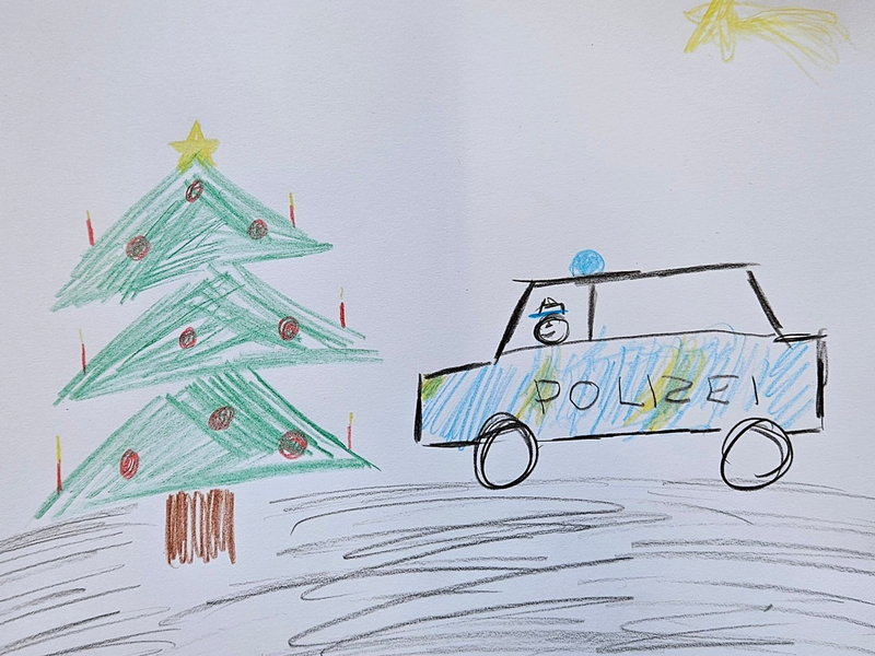 POL-DN: An die Stifte fertig los - Die Polizei Düren lädt alle Kinder dazu ein, am Weihnachts-Malwettbewerb teilzunehmen. - Foto: presseportal.de