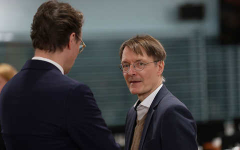 Hendrik Wüst, Karl Lauterbach (Archiv) - Foto: über dts Nachrichtenagentur