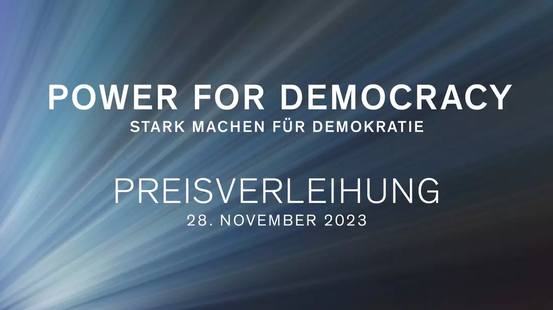 Vorstellung der Demokratiestudie Wie wir wirklich leben & Awardverleihung Power for Democracy am 28. November in Berlin - Bild: presseportal.de
