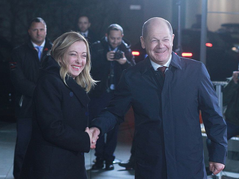 Giorgia Meloni und Olaf Scholz am 22.11.2023 - Foto: über dts Nachrichtenagentur