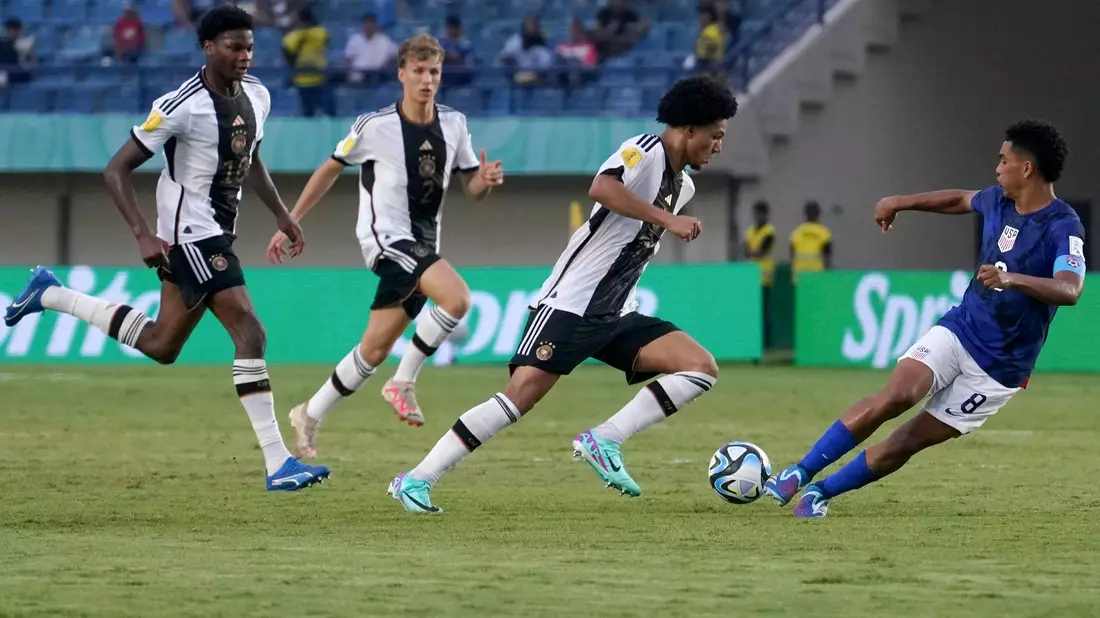 Die deutsche U17-Auswahl hatte bei der WM 3:2 im Achtelfinale gegen die USA gewonnen. - Bild: Septianjar Muharam/XinHua/dpa