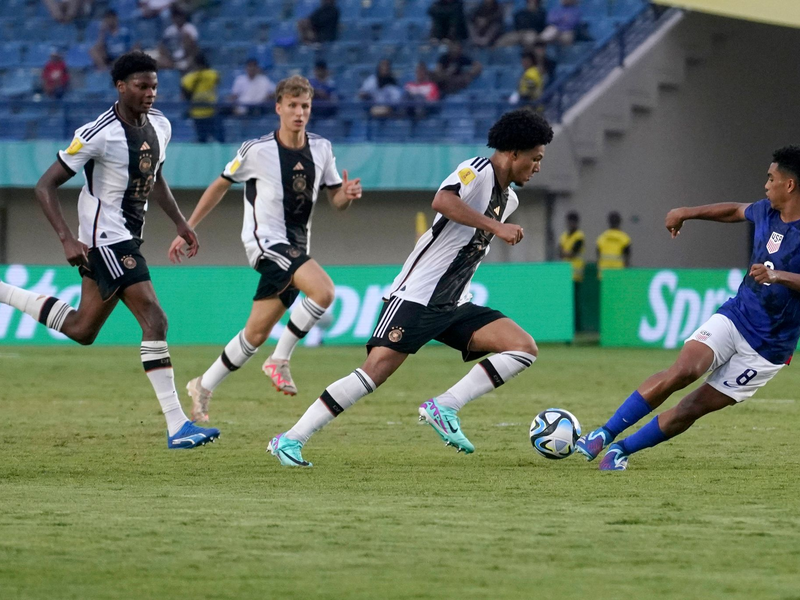 Die deutsche U17-Auswahl hatte bei der WM 3:2 im Achtelfinale gegen die USA gewonnen. - Foto: Septianjar Muharam/XinHua/dpa