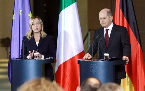 Giorgia Meloni und Olaf Scholz am 22.11.2023 - Foto: über dts Nachrichtenagentur