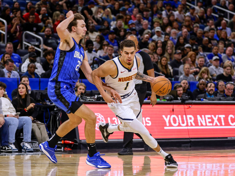 Franz Wagner erzielte 27 Punkte für die Orlando Magic gegen die Denver Nuggets. - Foto: Kevin Kolczynski/AP/dpa