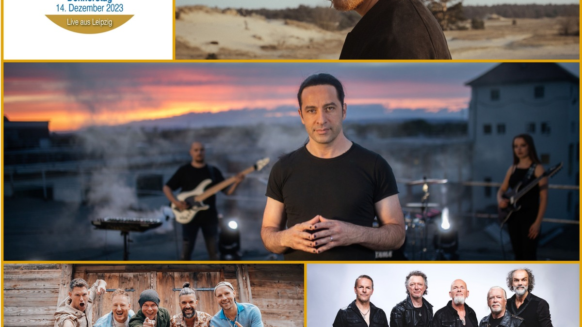 29. José Carreras Gala am 14. Dezember in Leipzig / Santiano, voXXclub, Michael Schulte und Bülent Ceylan auf einer Bühne - Foto: presseportal.de