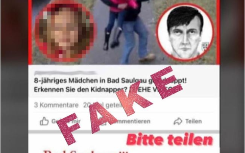 PP Ravensburg: Falschmeldung zu angeblicher Kindesentführung im Umlauf - Foto: presseportal.de