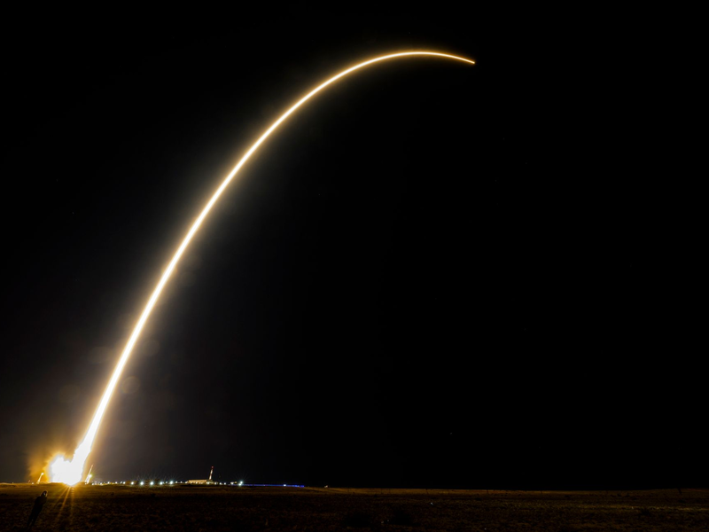 Start einer Sojus-2.1-Trägerrakete mit dem Raumschiff Sojus MS-24 in Kasachstan. Russland und die USA aollen weitere gemeinsame Flüge zur Internationalen Raumstation ISS planen. - Foto: Bill Ingalls/NASA/AP/dpa