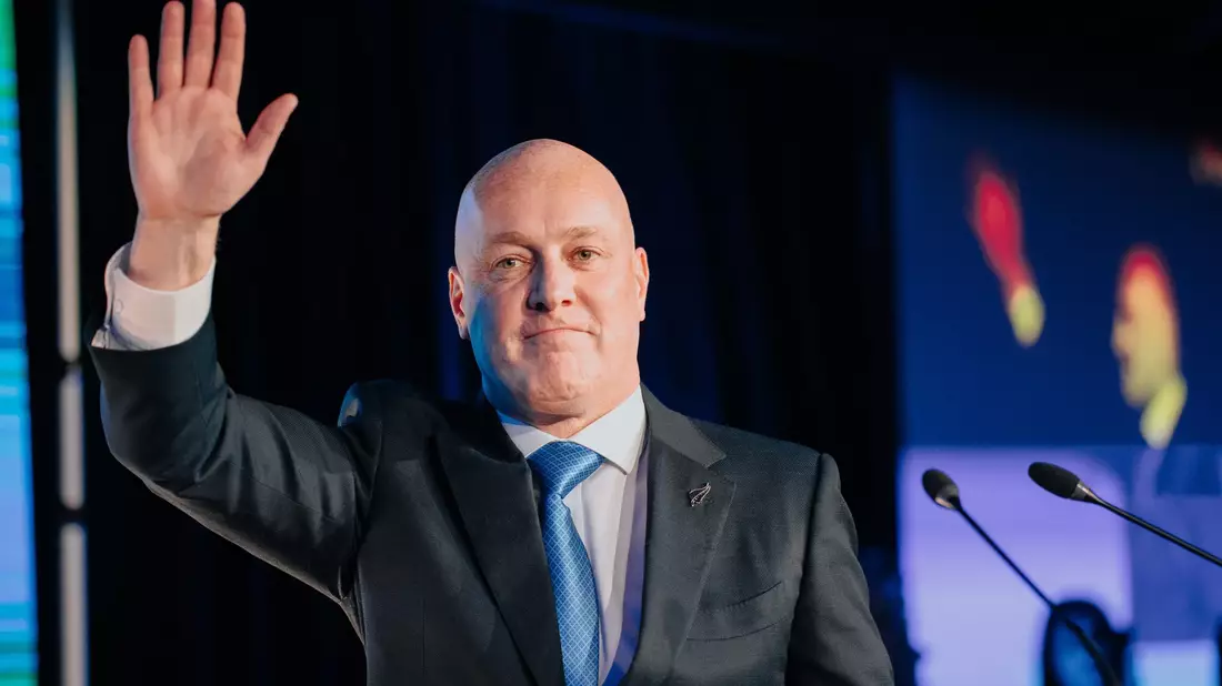 Christopher Luxon ist Vorsitzender der New Zealand National Party. - Bild: Dom Thomas/AAP/dpa