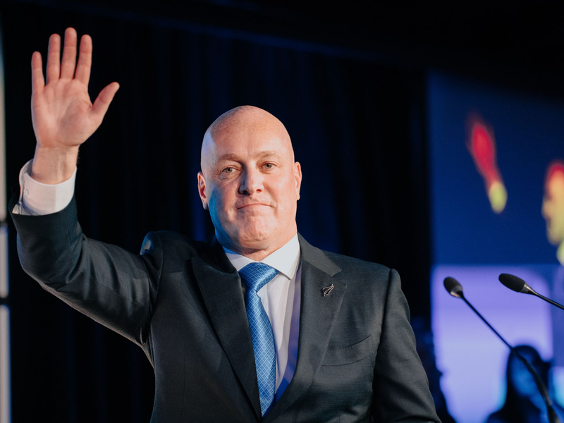 Christopher Luxon ist Vorsitzender der New Zealand National Party. - Foto: Dom Thomas/AAP/dpa