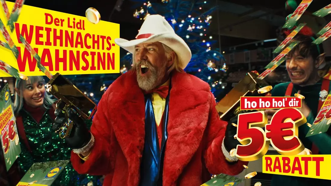 Weihnachtswahnsinn: Lidl in Deutschland feiert Jahresende mit großer Rabattaktion / Ab dem 27. November vier Wochen lang bei jedem Einkauf ab 40 Euro* fünf Euro Rabatt - Bild: presseportal.de