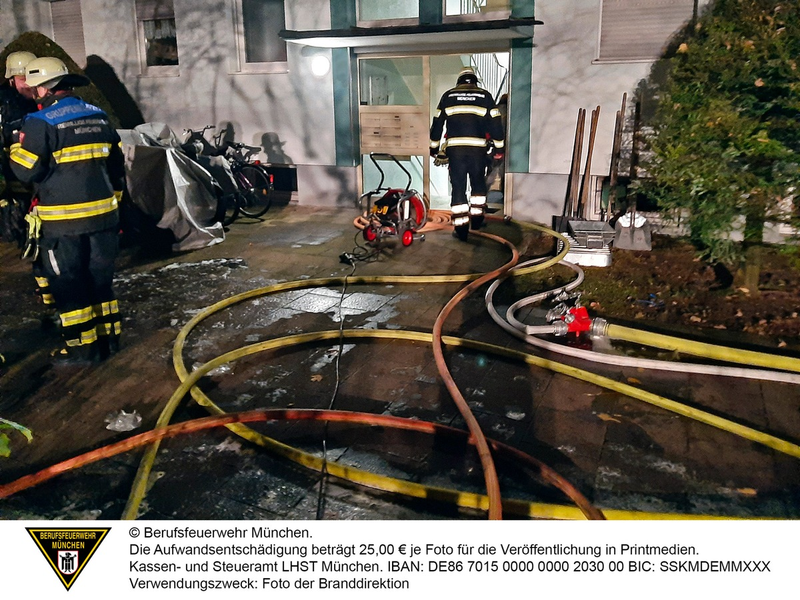 FW-M: Kellerbrand im Mehrfamilienhaus (Neuforstenried) - Foto: presseportal.de