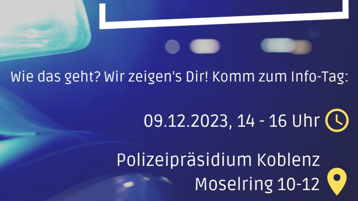 POL-PPKO: Dein Weg zur Polizei mit Mittlerer Reife - Zusatztermin! - Foto: presseportal.de