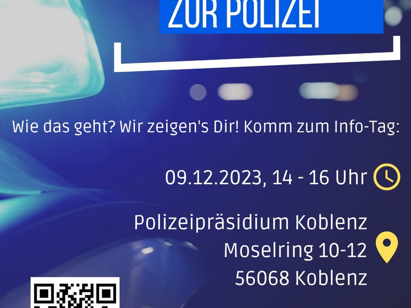 POL-PPKO: Dein Weg zur Polizei mit Mittlerer Reife - Zusatztermin! - Foto: presseportal.de