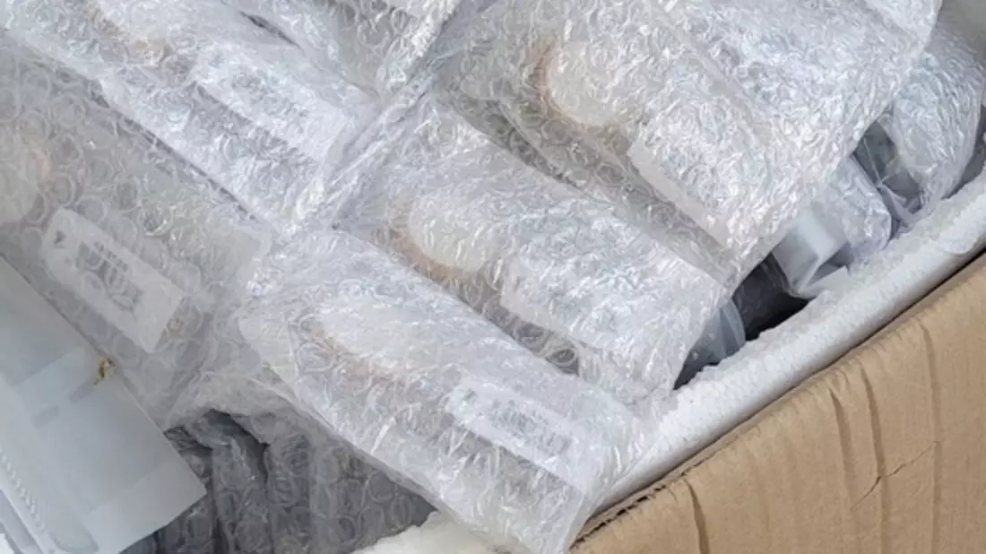 HZA-D: Zoll Düsseldorf stellt mehr als 1.300 gefälschte Uhren sicher / Gefälschte Uhren waren als Haarglätter angemeldet und bereits für den Weiterverkauf verpackt - Bild: presseportal.de