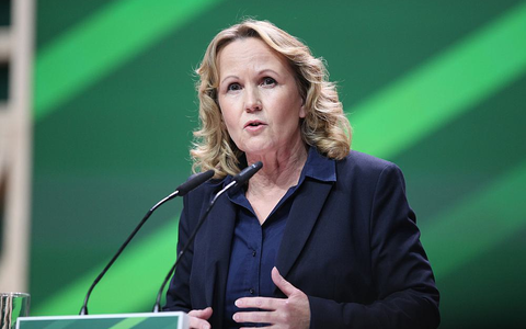 Steffi Lemke beim Grünen-Parteitag 2023 in Karlsruhe - Foto: über dts Nachrichtenagentur