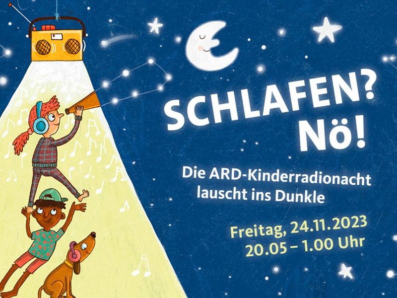 „Schlafen? Nö! Die ARD-Kinderradionacht lauscht ins Dunkle“ - Foto: presseportal.de