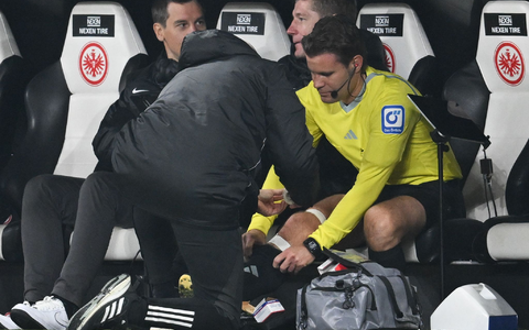 Zog sich bei seinem Rekordeinsatz einen Kreuzbandriss zu: Schiedsrichter Felix Brych. - Foto: Arne Dedert/dpa