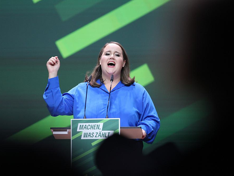 Ricarda Lang beim Grünen-Parteitag 2023 in Karlsruhe - Foto: über dts Nachrichtenagentur