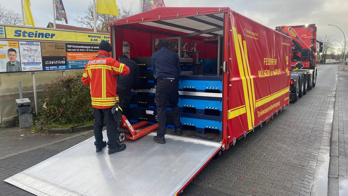FW-MH: Mülheimer Spezialkräfte unterstützen bei Trinkwassernotlage im Kreis Coesfeld - Foto: presseportal.de